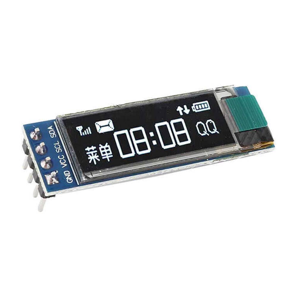 0.91" 128x32 OLED Ekran SSD1306 - I2C Beyaz - 2