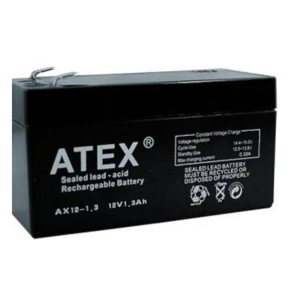 12V 1,3Ah Bakımsız Kuru Akü - ORBUS, 96x43x50mm - 1