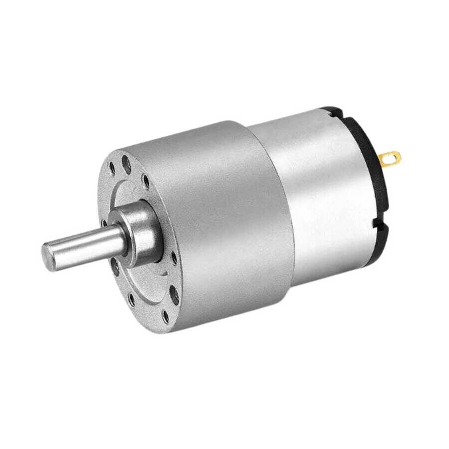 12V 35mm 319 RPM Redüktörlü DC Motor - Yüksek Devirli Metal Dişli - 1