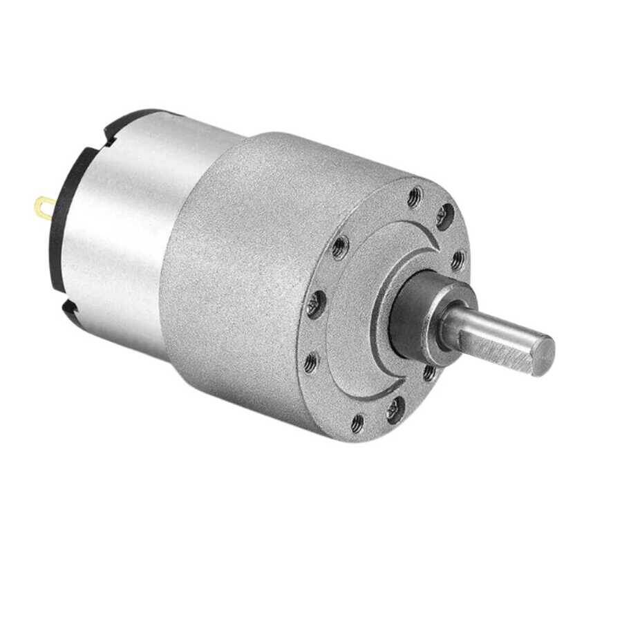 12V 35mm 319 RPM Redüktörlü DC Motor - Yüksek Devirli Metal Dişli - 3