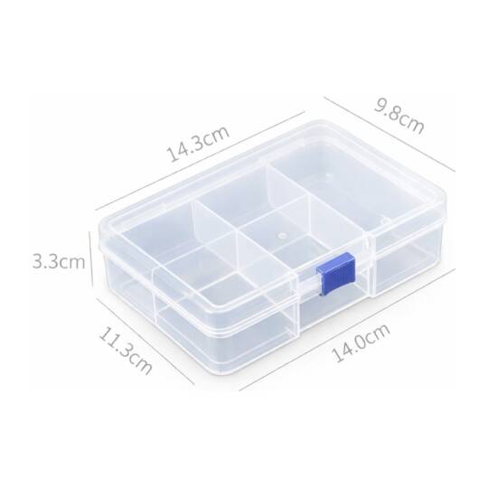 140x95x33mm Şeffaf Plastik Malzeme ve Proje Kutusu