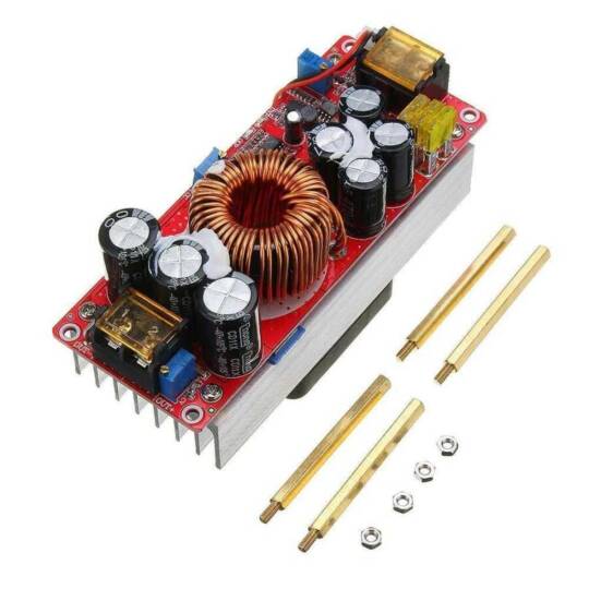 1500W 30A DC-DC Voltaj Yükseltici Boost Modül - 10-60V Giriş, 12-90V Çıkış
