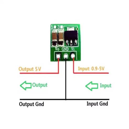 1.5V-4.2V Girişli 5V Çıkışlı Voltaj Yükseltici Modül - 4