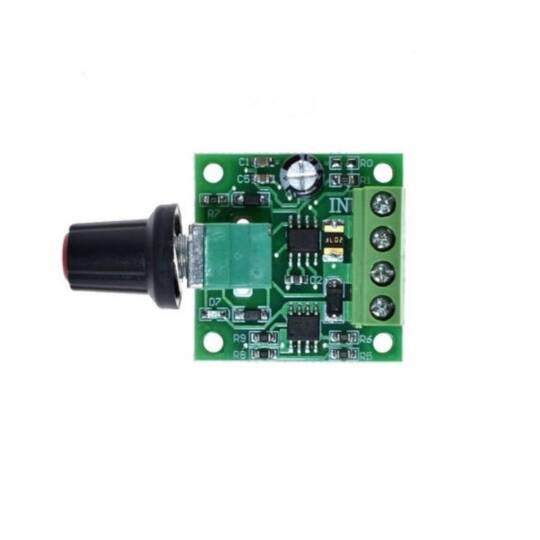 1.8-12V 2A PWM DC Motor Hız Kontrol Modülü - Potansiyometreli - 2