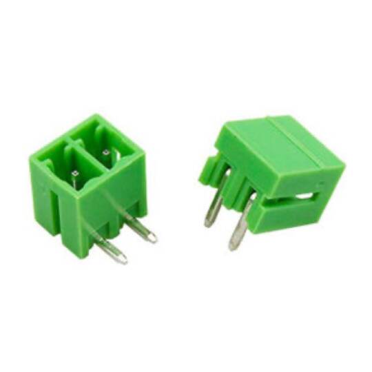 2 Pin 3.81mm 180° Dişi Geçmeli Klemens - Yeşil - 2