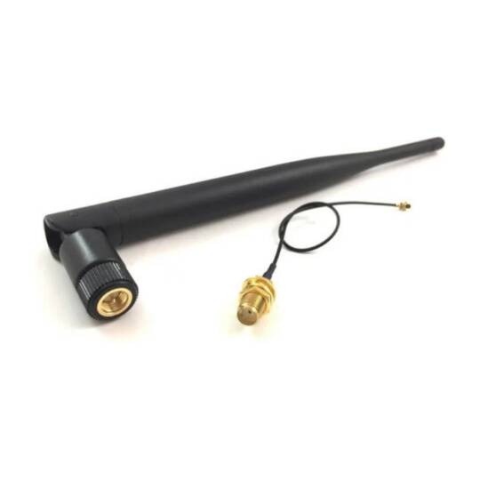 2.4 GHz 3dBi WiFi Anten Seti - U.FL Pigtail Kablolu
