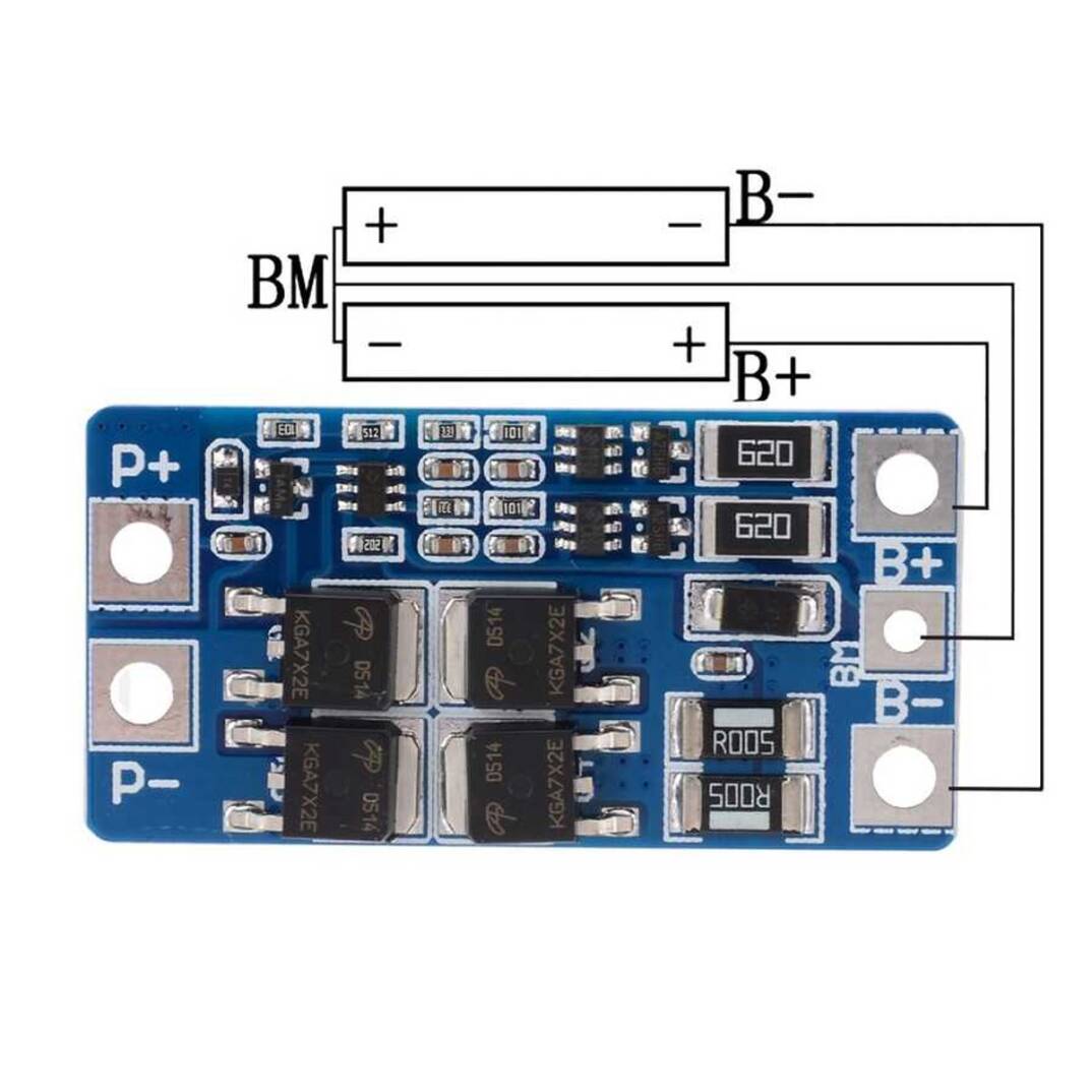 HX-2S-JH20 2S 10A BMS Pil Koruma Devresi - 7.4V - 5