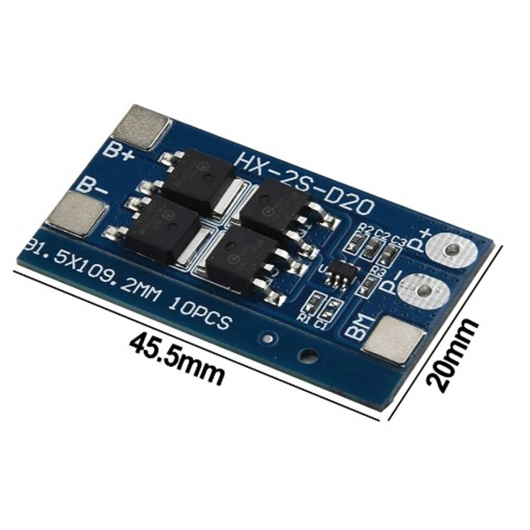 HX-2S-D20 2S 13A BMS Pil Koruma Devresi - 7.4V - 3
