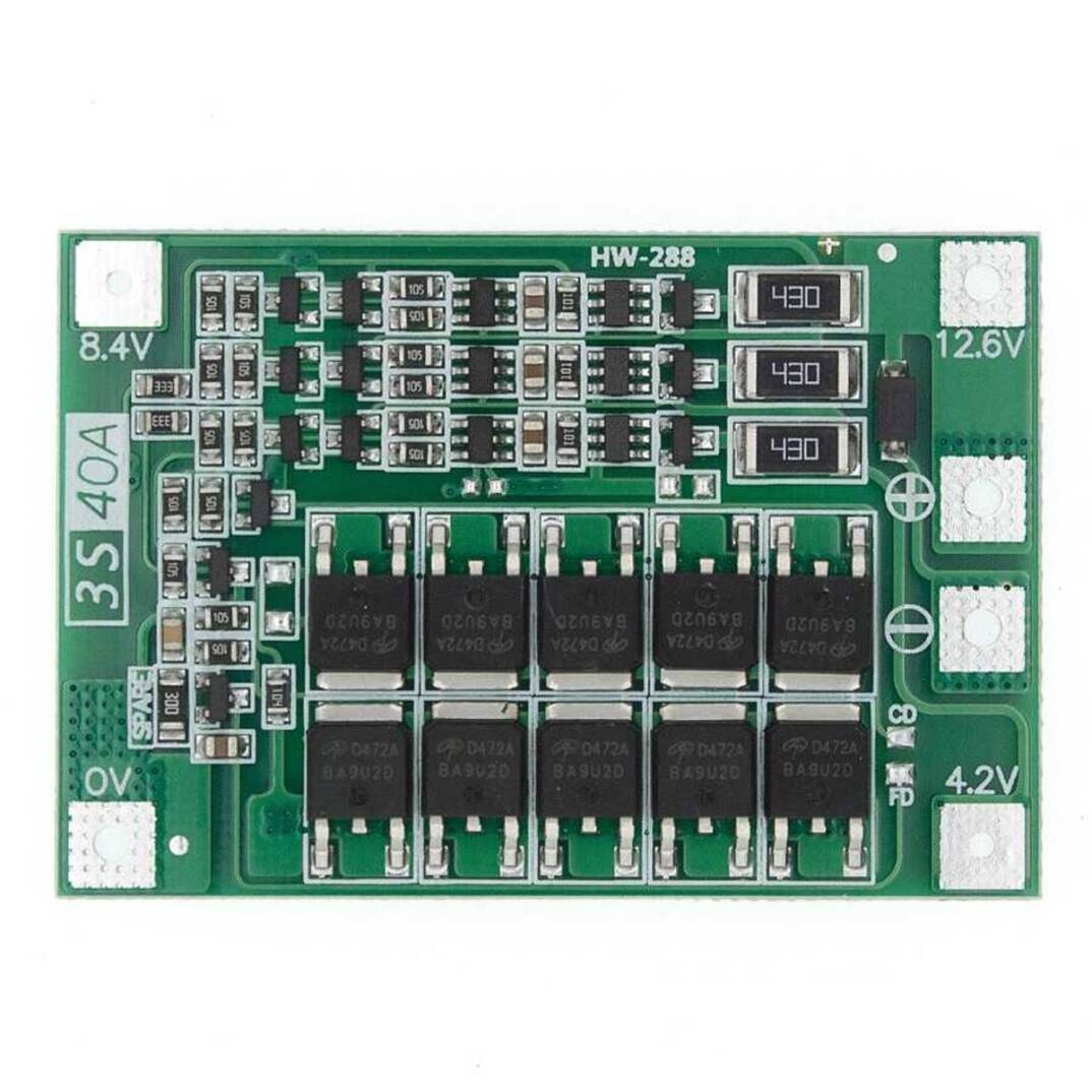 3S 40A BMS Lityum Pil Koruma Devresi - 12.6V - 2