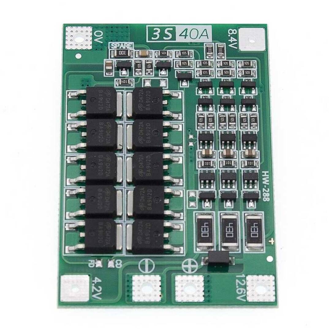 3S 40A BMS Lityum Pil Koruma Devresi - 12.6V - 3