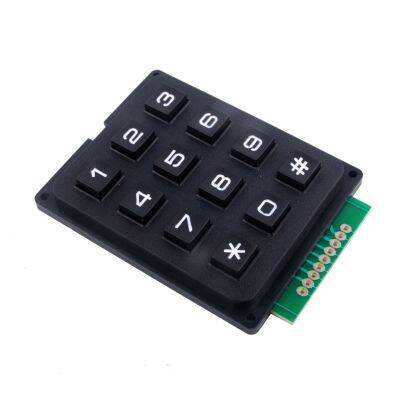 3x4 Matrix Keypad - 12 Tuş, Telefon Dizilimi - 1