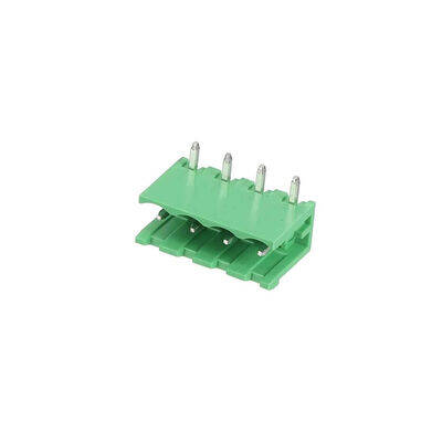 4 Pin 5.08mm Geçmeli Klemens - 90° Erkek, Yeşil - 1