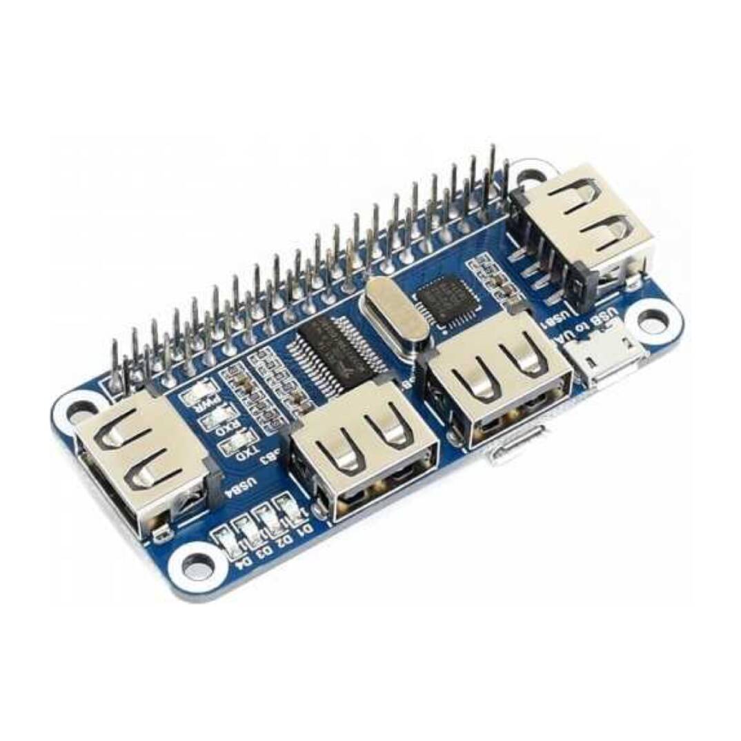 4 Port USB HUB HAT - Raspberry Pi İçin - 1