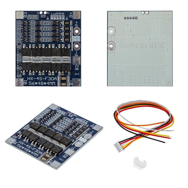 4S 30A BMS Lityum Pil Koruma Devresi - 16.8V, Balanslı - 1