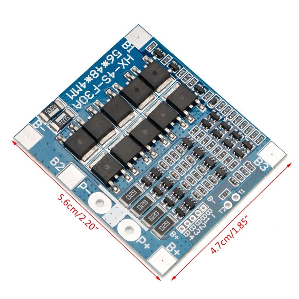4S 30A BMS Lityum Pil Koruma Devresi - 16.8V, Balanslı - 2