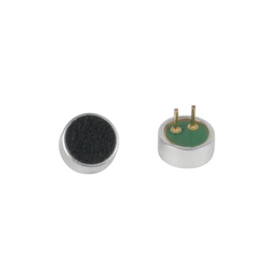 6x2.7mm Elektret Mikrofon Kapsülü - Pinli, -44dB