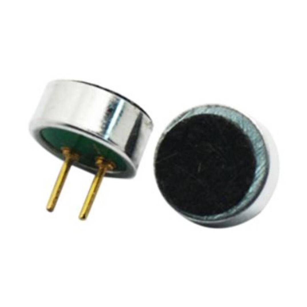 6x2.7mm Elektret Mikrofon Kapsülü - Pinli, -44dB - 2
