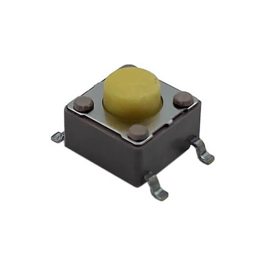 6x6x5mm SMD Tact Switch Buton - Dikey, 520gF