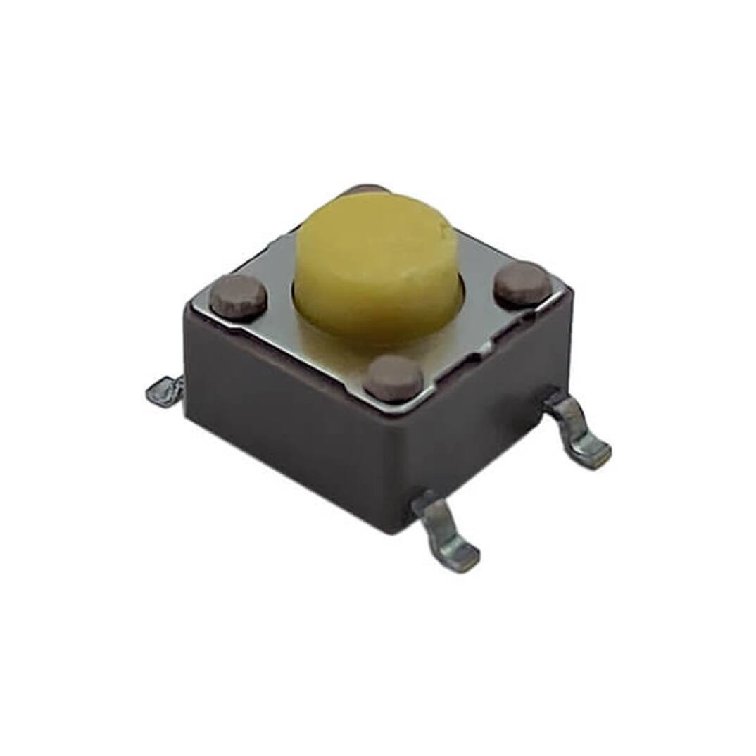 6x6x5mm SMD Tact Switch Buton - Dikey, 520gF - 1