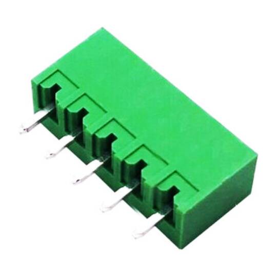 7 Pin 3.50mm 180° Erkek Geçmeli Klemens - Yeşil