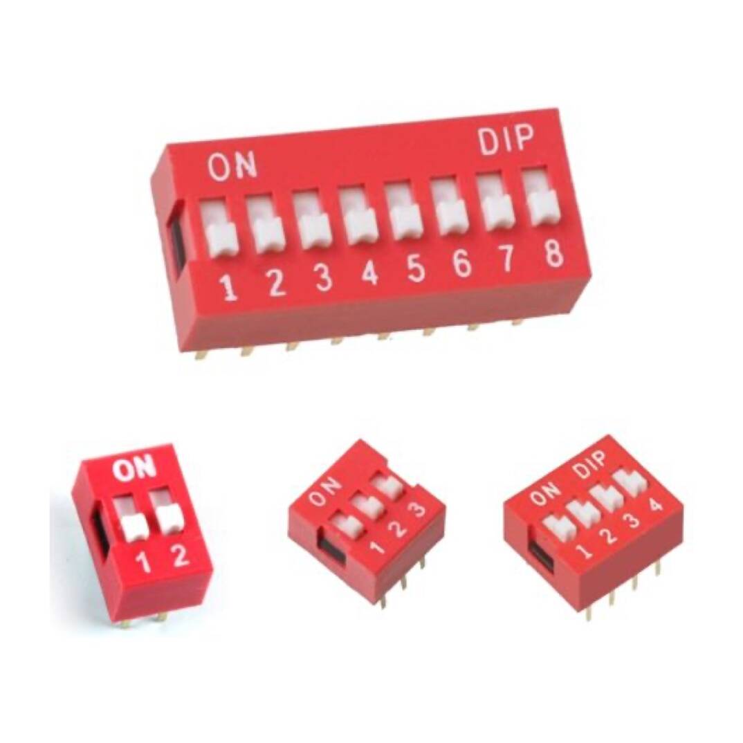 7 Pozisyonlu DIP Switch - 7 Anahtar, Baskı Devre Tipi - 1