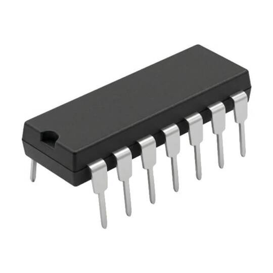 74HCT14 Hex Schmitt Trigger Invertör - DIP-14