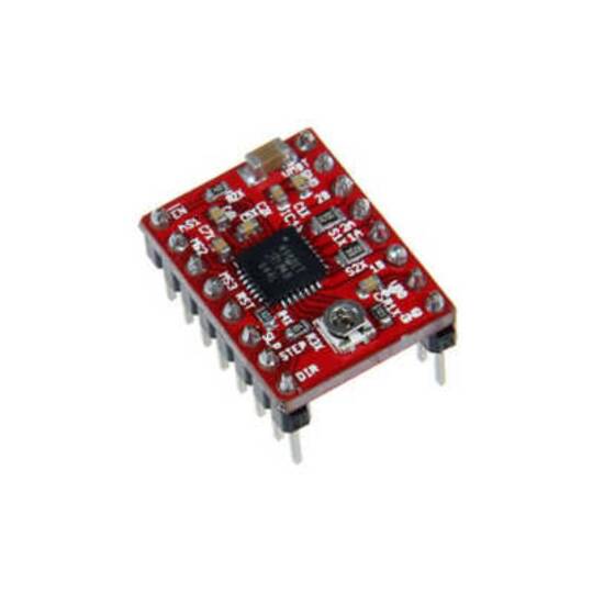 A4988 Step Motor Sürücü Kartı - Kırmızı PCB, Soğutuculu - 5