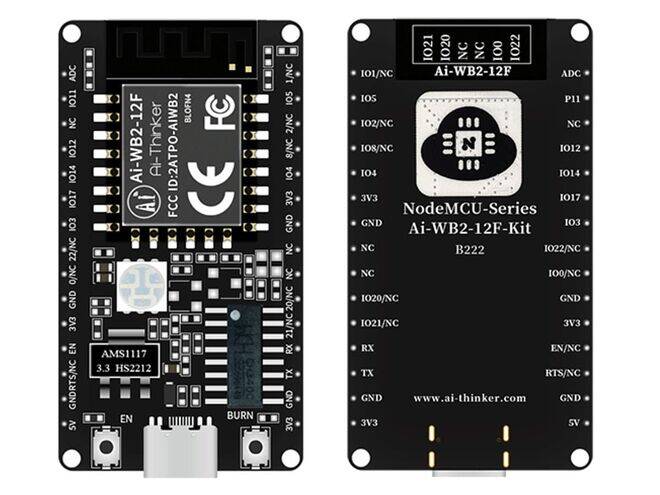 Ai-Thinker NodeMCU Ai-WB2-12F Geliştirme Kartı - WiFi + Bluetooth 5.0, BL602 - 1