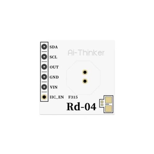 Ai-Thinker Rd-04 10GHz Radar Hareket Sensörü - I2C, İnsan Varlığı Algılama - 3