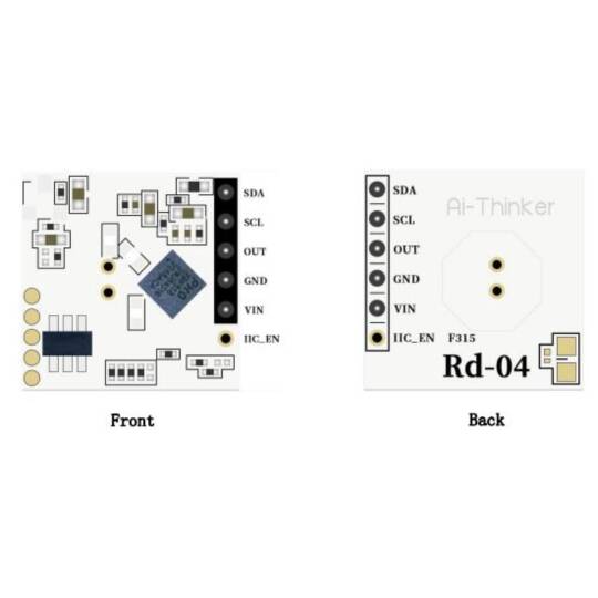 Ai-Thinker Rd-04 10GHz Radar Hareket Sensörü - I2C, İnsan Varlığı Algılama - 4