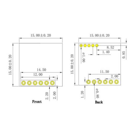 Ai-Thinker Rd-04 10GHz Radar Hareket Sensörü - I2C, İnsan Varlığı Algılama - 5