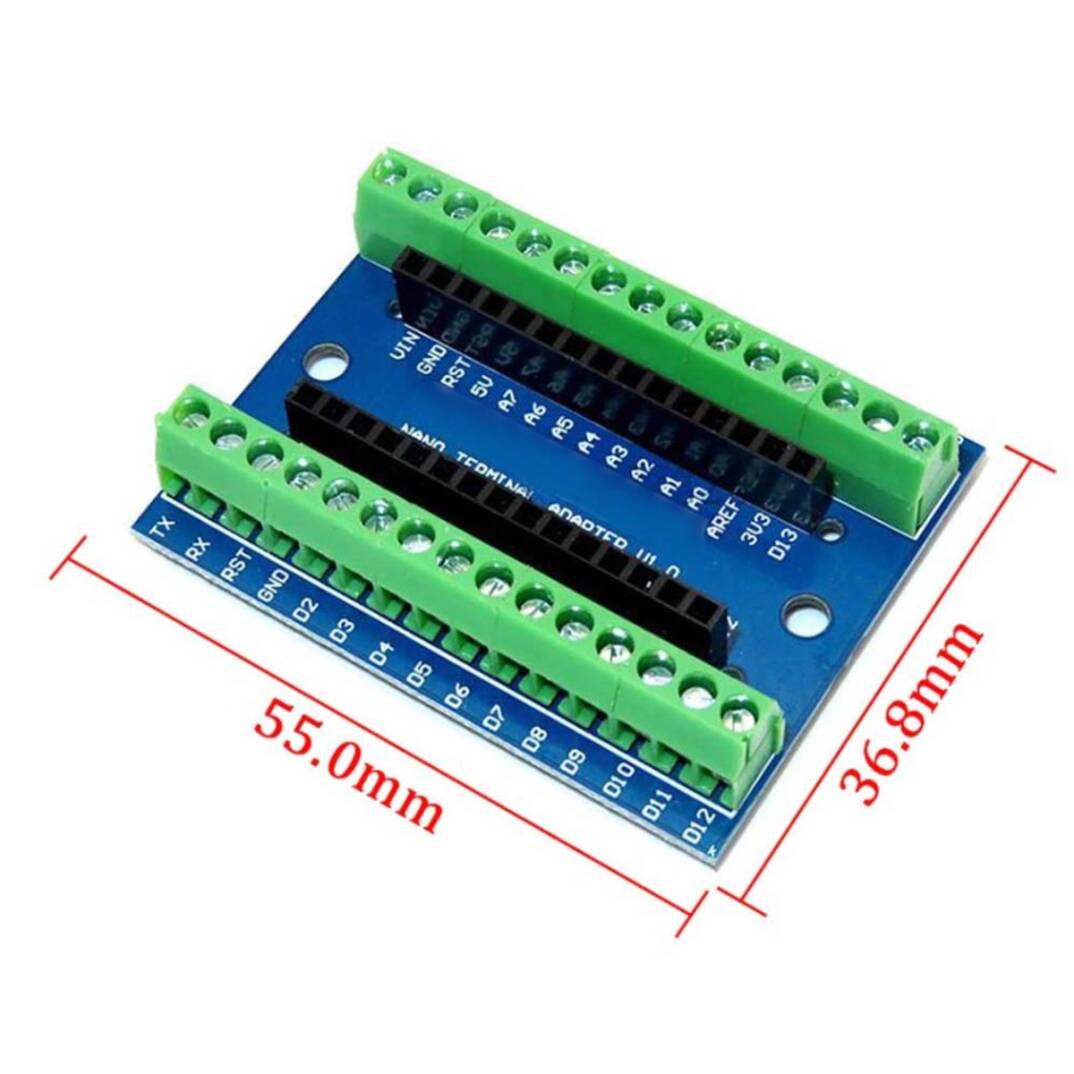 Arduino Nano Klemens Çevirici Shield - Vidalı Terminal Adaptör - 3
