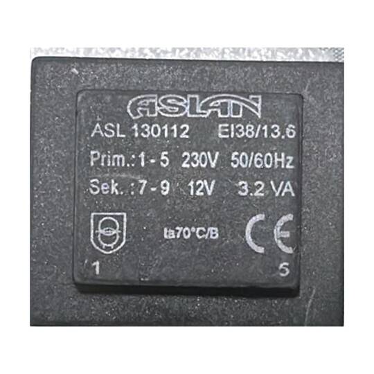 ASLAN ASL130112 PCB Tipi Trafo - 230V/12V 3.2VA, Kapalı Tip - 2