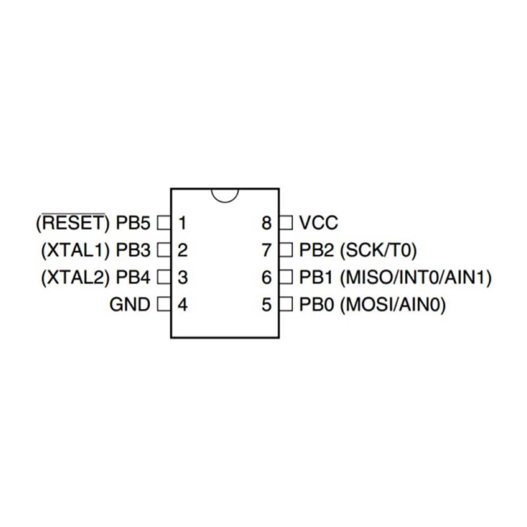 ATtiny12-8PU Mikrodenetleyici - 8 Bit, 8MHz, PDIP-8 - 2