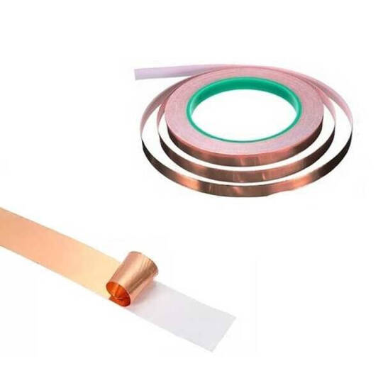 Bakır Bant 5 mm - 25 Metre, İletken Yapışkanlı - 2