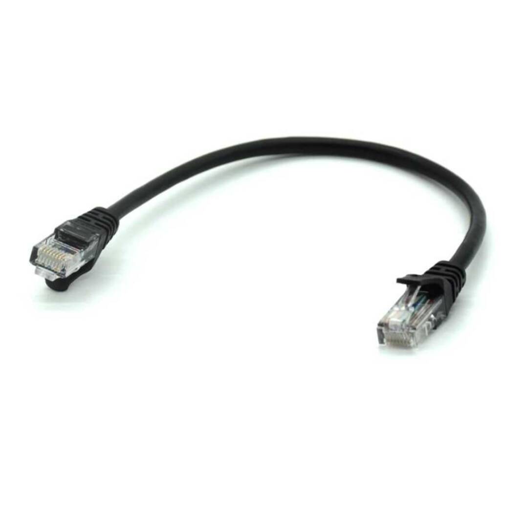 CAT6 RJ45 Ethernet Kablosu 20 cm - Siyah - 1