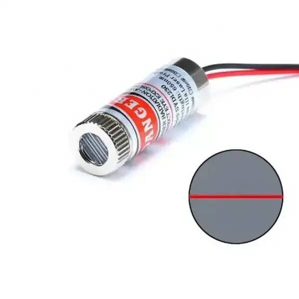 Çizgi Lazer Diyot Modülü - 650nm Kırmızı 5mW, Ayarlanabilir Odak - 1