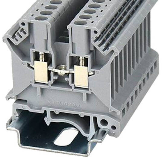 Degson PC2.5 DIN Ray Klemens - 2.5mm² Vidalı, Gri