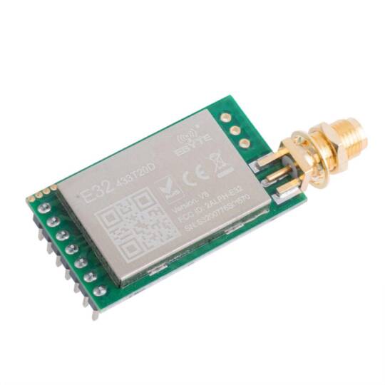 EBYTE E32-433T20D LoRa Modülü - 433 MHz, SX1278, 100mW