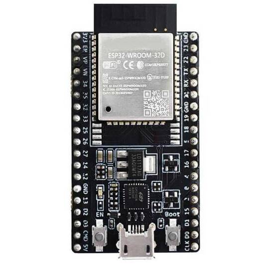 ESP32-WROOM-32D WiFi Bluetooth Modülü - Lehimli Pin Başlıklı