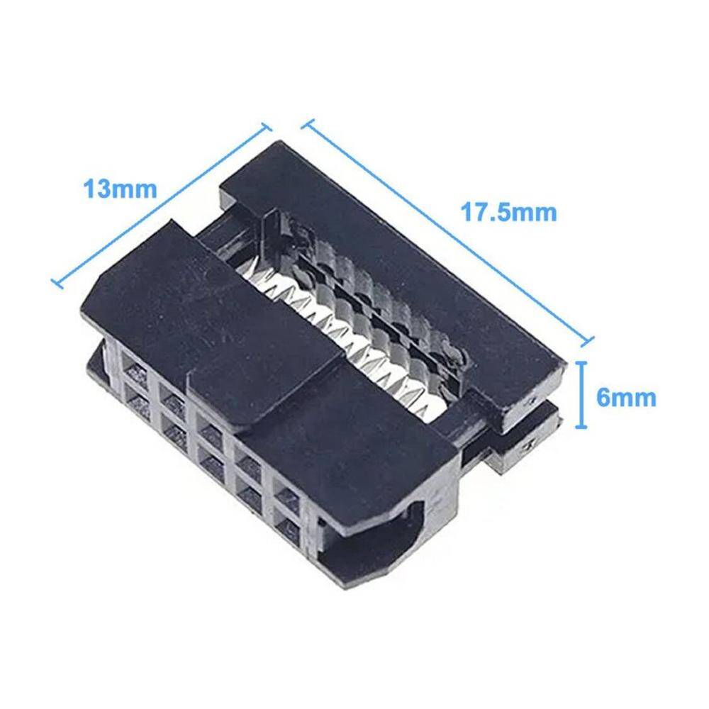 FC-10P IDC Konnektör - 2x5 Pin, Flat Kablo Soketi - 1