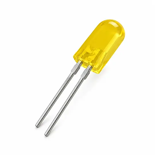 Flaşör LED Sarı 5mm - Kendinden Yanıp Sönen
