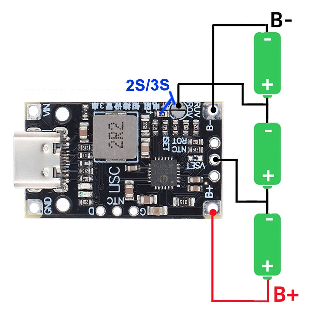 IP2326 3S Type-C Şarj Devresi - 1.5A 15W, 12.6V - 4