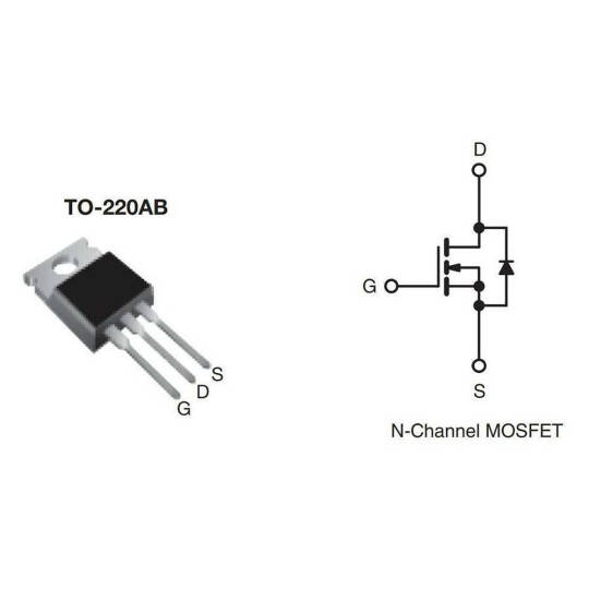 IRFZ44N N-Kanal Power MOSFET - 55V 49A, TO-220 - 4