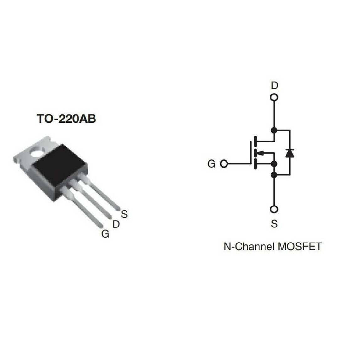 IRFZ44N N-Kanal Power MOSFET - 55V 49A, TO-220 - 4