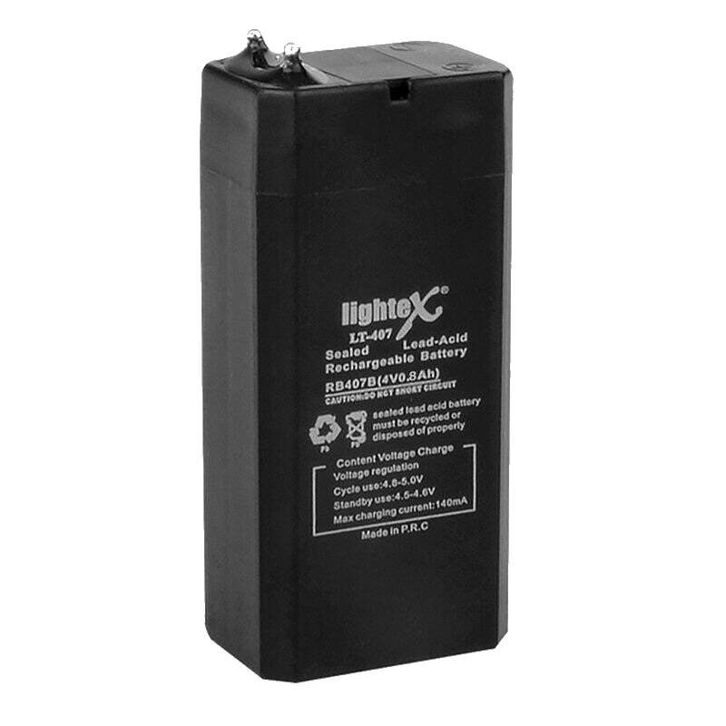 Lightex LT-407 4V 0.8Ah Kuru Akü - Bakımsız Kurşun Asit - 1