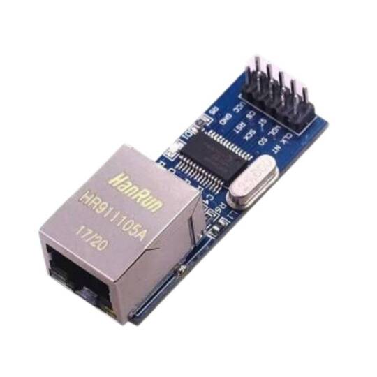 Mini ENC28J60 Ethernet LAN Modülü - SPI Arayüzlü, RJ45
