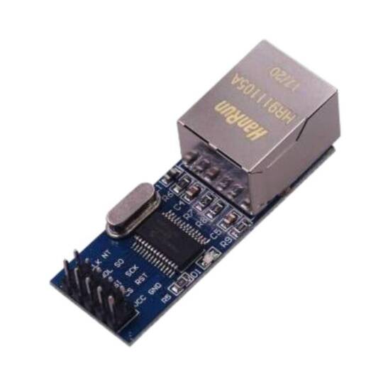 Mini ENC28J60 Ethernet LAN Modülü - SPI Arayüzlü, RJ45 - 2