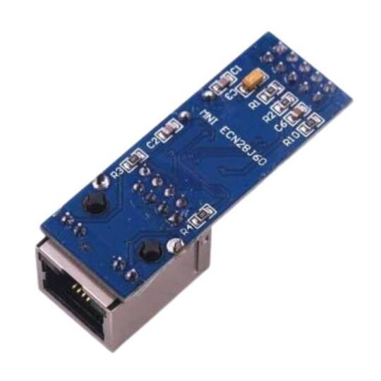 Mini ENC28J60 Ethernet LAN Modülü - SPI Arayüzlü, RJ45 - 3