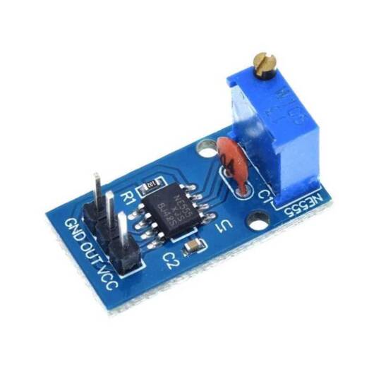 NE555 Frekans Ayarlı Darbe Modülü - 2-25kHz